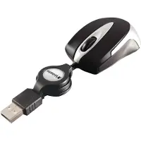 Verbatim Go Mini Optical Travel Mouse – Schwarz, Beidhändig, Optisch, USB Typ-A, 1000 DPI, Schwarz