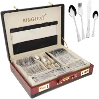 King Hoff Besteck 72 Elem. Glanz Kh-Koffer 3515
