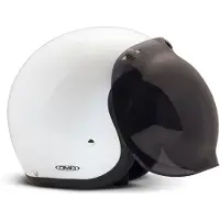 DMD Bubble 3 Button Dark Smoke Visor für den Vintage Helm