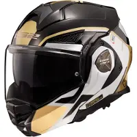 LS2 Helmets LS2 FF901 Advant X Metryk Klapphelm, schwarz/gold, XL (61/62)