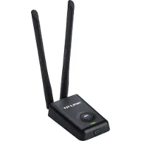 TP-LINK 300Mbit/s-High-Power-WLAN-USB-Adapter, Kabellos, USB, WLAN, Wi-Fi 4 (802.11n), 300 Mbit/s, Schwarz