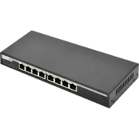 Digitus 8-Port Gigabit Netzwerkswitch, Desktop, unmanaged, Unmanaged, Gigabit Ethernet (10/100/1000), Power over Ethernet (PoE)