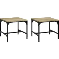 Syfax Beistelltische 2 Stk. Sonoma-Eiche 40x40x35 cm Holzwerkstoff