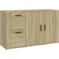 Syfax Sideboard Sonoma-Eiche 100x33x59,5 cm Holzwerkstoff