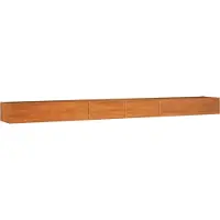 Syfax Hochbeet Rostig 600x80x45 cm Cortenstahl