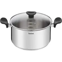 Tefal Primary E30846 Kochtopf inkl. Deckel, Edelstahl, 24 cm Durchmesser, Induktionsherd-geeignet