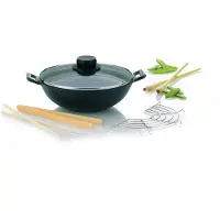 kela Wok-Set Mini Gusseisen 5tlg 8cmh 24cmØ 1,6l, 77747