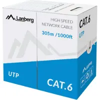 Lanberg Utp-Kabel Cat.6 305M Cu-Draht Grau