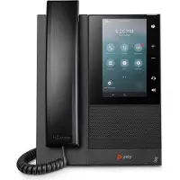 HP CCX 500 Business-Medientelefon mit Open SIP und PoE-fähig, IP-Telefon, Schwarz, Kabelgebundenes Mobilteil, 24 Zeilen, LCD, 12,7 cm (5")