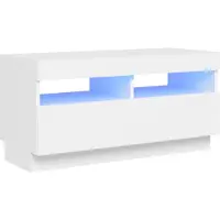 Sonstiges TV-Schrank mit LED-Leuchten Weiß 80x35x40 cm
