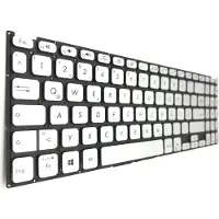 T-ProTek DEUTSCHE - Tastatur Keyboard Silber Ohne Rahmen kompatibel für Asus VivoBook F512DA