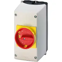 Siemens 3RV1923-1GA00 Isolierstoff-Aufbaugeh. mit Not-AUS-Drehantrieb, 72mm, metr. Kabeldurchführung 3RV19231GA00