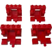 LEGO DUPLO Prellbock Eisenbahn Rot NEU! Menge 100x
