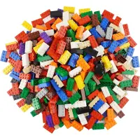 LEGO bunt gemischte 2x4 Steine