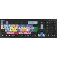 Logickeyboard Avid Media Composer, Volle Größe (100%), Kabelgebunden, USB, QWERTZ, Aluminium