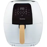 Klausberg Große weiße Heißluftfritteuse 7,7 l 1800 W Air Fryer KB-7709