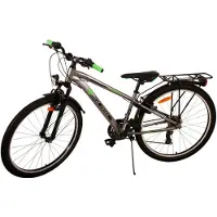 Volare Cross Kinderfahrrad - Jungen - 26 Zoll - Grau - 21 Gänge - Zwei Handbremsen
