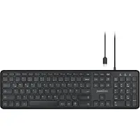 Perixx PERIBOARD-210 C DE B USB Keyboard German, QWERTZ Black