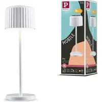 Paulmann LED-Solar-Tischlampe Else, weiß, IP44, dim