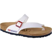 Geographical Norway Sandalias Infradito Donna GNW20415-34, Flip-Flops, Damen, Weiß, Größe: 36
