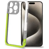 Celly Bumper iPhone 16 Pro Weiß/Limettengrün
