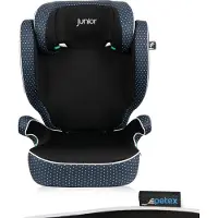 Petex 2-in-1 Auto-Kindersitz, i-Size Norm ECE R129 für Kinder von 100-150 cm, höhenverstellbarer Kinderautositz, blau |Basic von