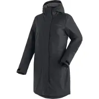 Maier Sports Funktionsjacke "Hannali", Damen, Gr. 44, schwarz, 100% Polyester, Jacken Funktionsjacke, Atmungsaktive, wasserdichte Outdoorjacke mit Wattierung