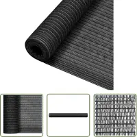 The Living Store Zaunblende Anthrazit 1x10 m HDPE 195 g/m²