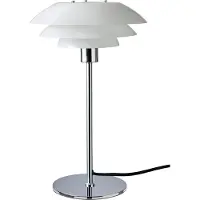 Dyberg Larsen DL31 Tischleuchte Glasschirm chrom