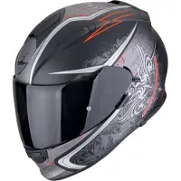 Scorpion EXO-491 Run Schwarz Rot Integralhelm Größe XL