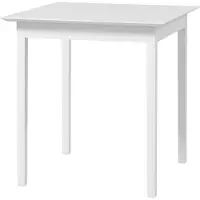 Northio Esstisch Küchentisch Quadratischer Esszimmertisch Für 2 Personen, Wohnzimmertisch Aus Holz, Für Küche, Esszimmer, Weiß, 75 X 75 X 76 Cm