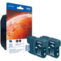 Brother Ink LC1100HYBKBP2, Schwarz, Tinte auf Pigmentbasis, 2 Stück(e), 900 Seiten, Doppelpack