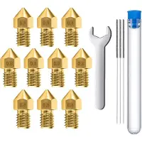 MMOBIEL 10 Extruder für 3D-Druckerdüsen 0.8 mm Messing MK8 für Creality Baureihe Ender