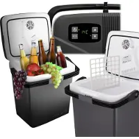 OEM Mini Kühlschrank - 27L Nutzinhalt - Kleiner Getränkekühlschrank, Minibar, Tragbare Kühlbox für Camping, Büro, Garten, Picknick, Outdoor