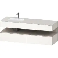 Duravit Einbauwaschtisch-Möbel-Set Qatego 160x50x60cm, Kon-WTU, B, B l, T m/we m