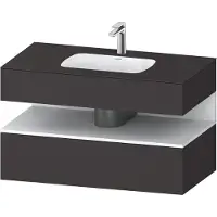 Duravit Einbauwaschtisch-Möbel-Set Qatego 100x55x60cm, w m/Gr m, Kon-WTU, Nischenb