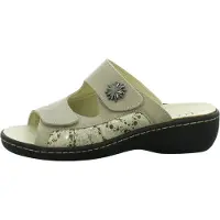 Longo Damen Pantolette bequem beige 39