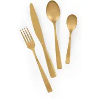 Excelsa besteckset 16 stück Shadow stahl gold