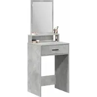 Syfax Schminktisch Beton Grau 50 x 41 x 140 cm Holzwerkstoff