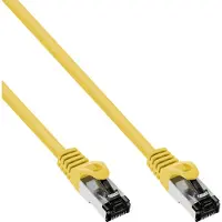 InLine Patchkabel, S/FTP (PiMf), Cat.8.1, 2000MHz, halogenfrei, gelb, 15m, 15 m, Cat8.1, S/FTP (S-STP), RJ-45, RJ-45, Gelb