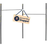Hudora Doppelte horizontale Drehstange Fabian Pro