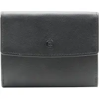 Esquire Leder Geldbörse Logo Pocket Wallet Black schwarz