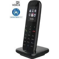 Telekom Speedphone 52, DECT-Telefon, Kabelloses Mobilteil, Freisprecheinrichtung, 100 Eintragungen, Anrufer-Identifikation, Schwarz