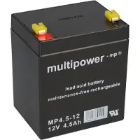 Multipower MP4,5-12 AGM Bleiakku 12V 4,5Ah – F4,8 mm