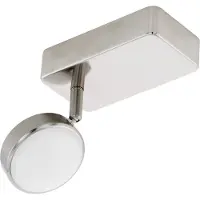 Eglo Corropoli-c, Strahler Oberflächenbeleuchtung, Nicht austauschbare(s) Leuchtmittel, 6500 K, 600 lm, 220-240 V, Satinierter Stahl, Weiß