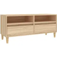 Syfax TV-Schrank Sonoma-Eiche 100x34,5x44,5 cm Holzwerkstoff