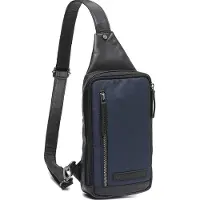 The Chesterfield Brand C58.0500 Leather Slingbag Fusion Series Salla 10 Navy