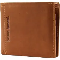 Bruno Banani Leder Geldbörse Arizona Wallet Quer Cognac braun
