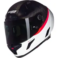 Nolan X-804 RS Ultra Carbon D.O.C. Helm, schwarz/weiß, M (58)
