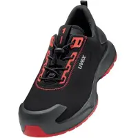 Uvex 1 x-craft Sicherheitsschuh Halbschuhe S3L, schwarz/rot schwarz/rot 50